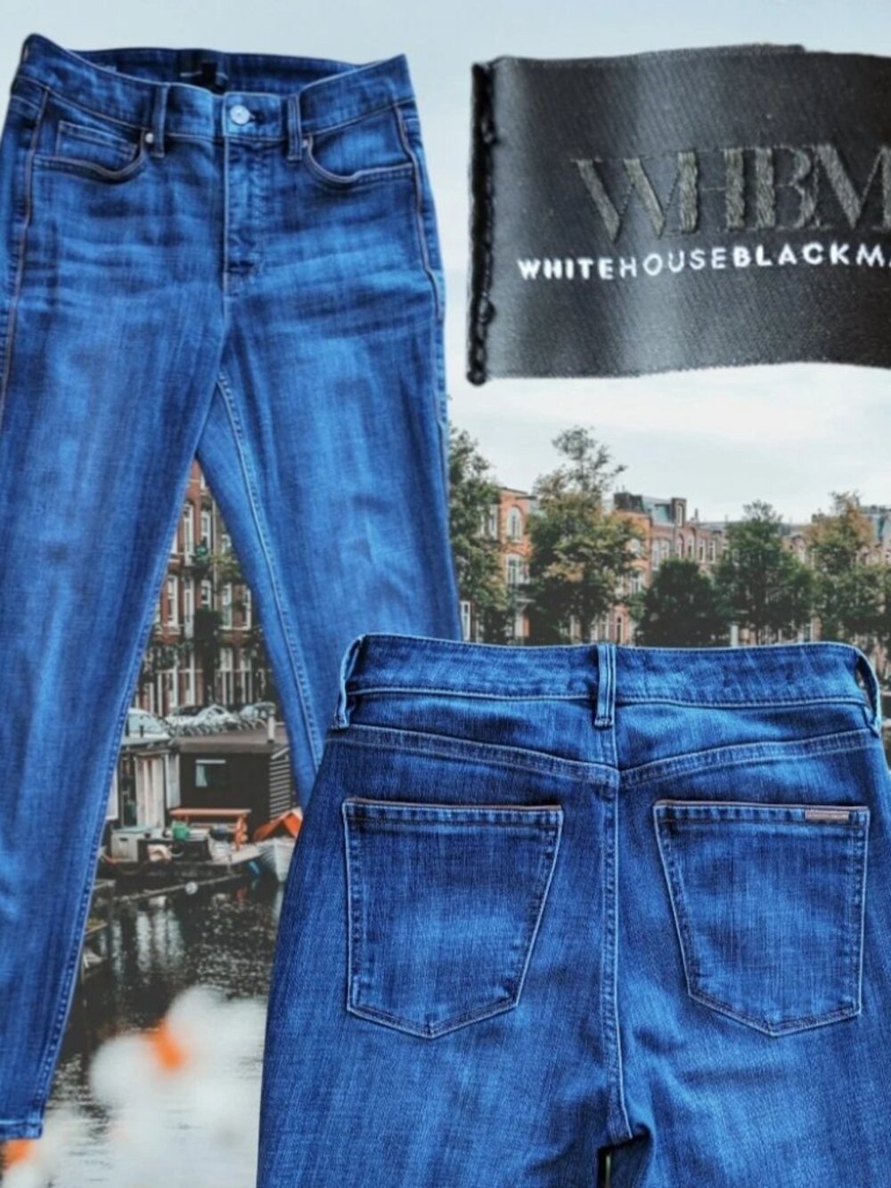 White House Black Market Jeans Women's Sz 4 (28x26) High Rise Skinny Ankle Denim